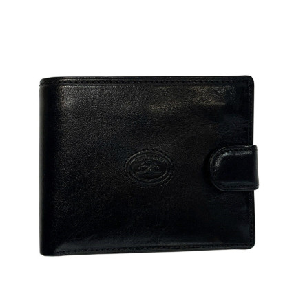 Кожаный мужской кошелек TONY PEROTTI черный Italico 534A-Z nero – Фото 1