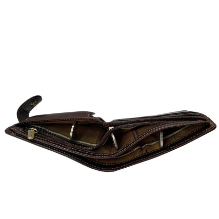 Кожаный мужской кошелек TONY PEROTTI коричневый Italico 2569A moro – Фото 5
