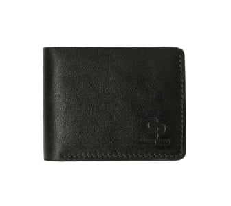 Кожаный мужской кошелек черный Grande Pelle 507610