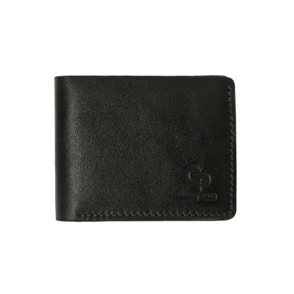 Кожаный мужской кошелек черный Grande Pelle 507610 – Фото 1