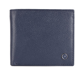 Мужской кожаный кошелек Brampton London Plutus синий 31975 NAVY
