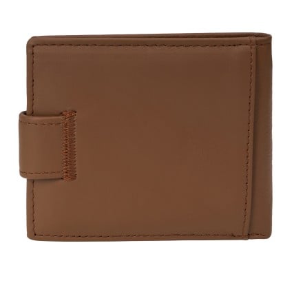 Мужской кожаный кошелек Buffalo Bags светло-коричневый M1065C – Фото 2