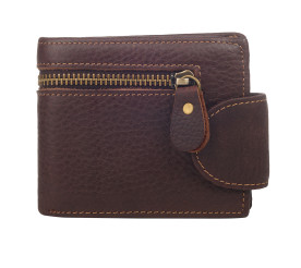 Мужской кожаный кошелек Buffalo Bags коричневый M7042C