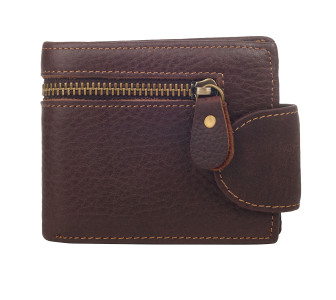 Мужской кожаный кошелек Buffalo Bags коричневый M7042C