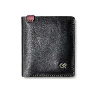 Мужской кожаный кошелек Grande Pelle черный 52761060 