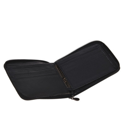 Мужской кожаный кошелек Horse Imperial K1024-b черный – Фото 4