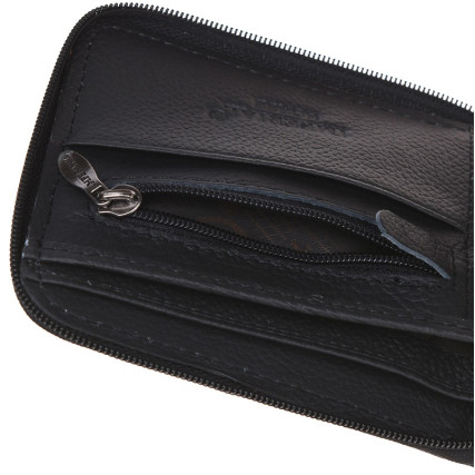 Мужской кожаный кошелек Horse Imperial K1024-b черный – Фото 6