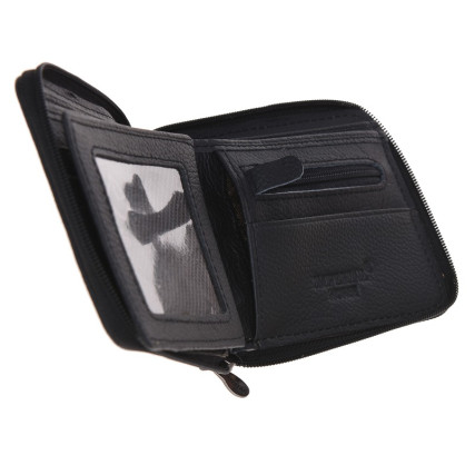 Мужской кожаный кошелек Horse Imperial K1024-b черный – Фото 7