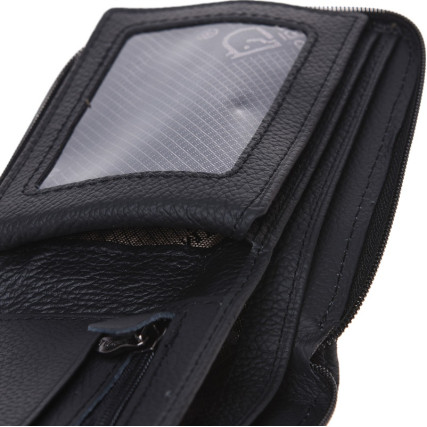 Мужской кожаный кошелек Horse Imperial K1024-b черный – Фото 8