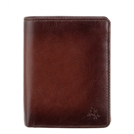 Мужской кожаный кошелек Visconti AT62 коричневый