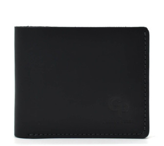 Мужской кожаный кошелек на магните Grande Pelle черный 505110