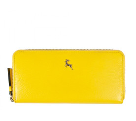 Женский кожаный желтый кошелек Ashwood J51 (Великобритания)