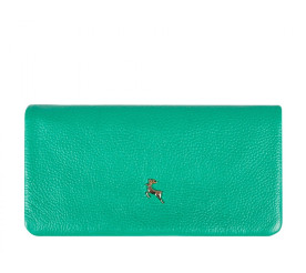 Кожаный женский зеленый кошелек Ashwood J56 (Великобритания) 