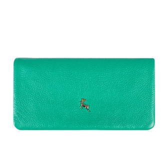 Кожаный женский зеленый кошелек Ashwood J56 (Великобритания) 