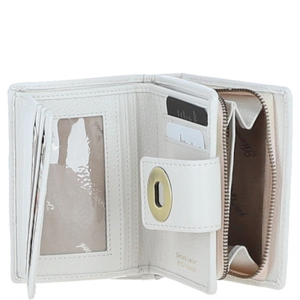 Женский кожаный кошелек Ashwood белый Y60 WHITE – Фото 2