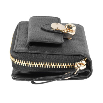 Женский кожаный кошелек Ashwood черный Y50 BLACK – Фото 5