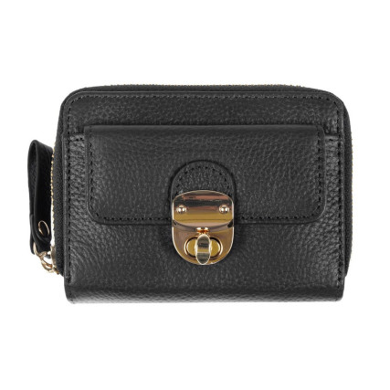 Женский кожаный кошелек Ashwood черный Y50 BLACK – Фото 1