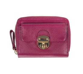 Женский кожаный кошелек Ashwood малиновый Y50 RASBERRY