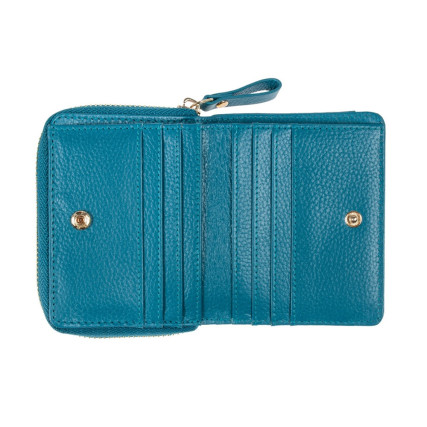 Женский кожаный кошелек Ashwood синий Y50 TURQ – Фото 3