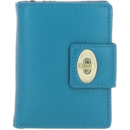 Женский кожаный кошелек Ashwood синий Y60 TURQ – Фото 1