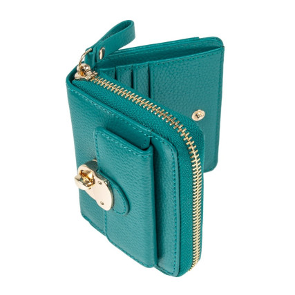 Женский кожаный кошелек Ashwood зеленый Y50 GREEN – Фото 4