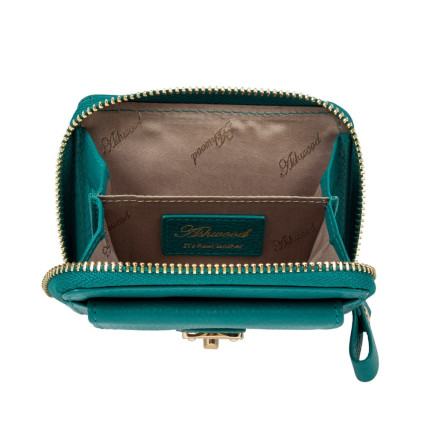 Женский кожаный кошелек Ashwood зеленый Y50 GREEN – Фото 5