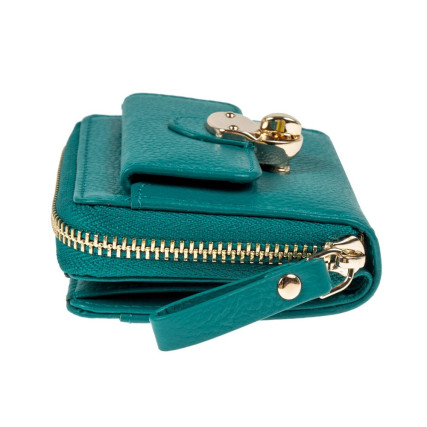 Женский кожаный кошелек Ashwood зеленый Y50 GREEN – Фото 6