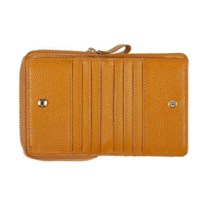 Женский кожаный кошелек Ashwood желтый Y50 MUSTARD – Фото 3