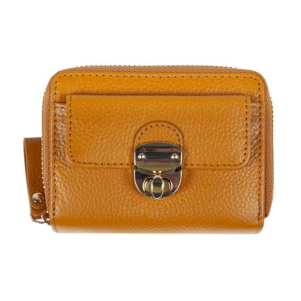 Женский кожаный кошелек Ashwood желтый Y50 MUSTARD – Фото 1