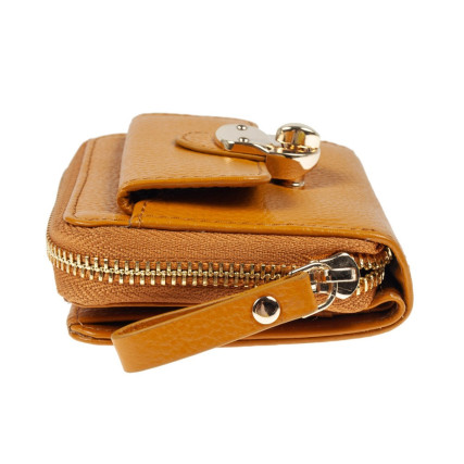 Женский кожаный кошелек Ashwood желтый Y50 MUSTARD – Фото 6