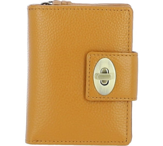 Женский кожаный кошелек Ashwood желтый Y60 MUSTARD