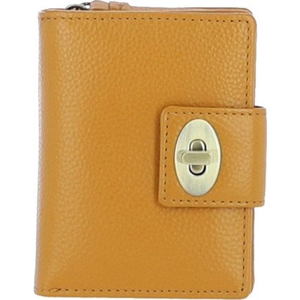 Женский кожаный кошелек Ashwood желтый Y60 MUSTARD – Фото 1