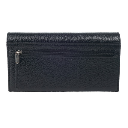 Женский кожаный кошелек Canpellini черно-красный 2037-7 DM – Фото 2