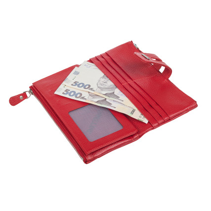 Женский кожаный кошелек Canpellini красный 2021-172 – Фото 3