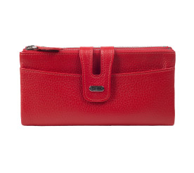 Женский кожаный кошелек Canpellini красный 2021-172