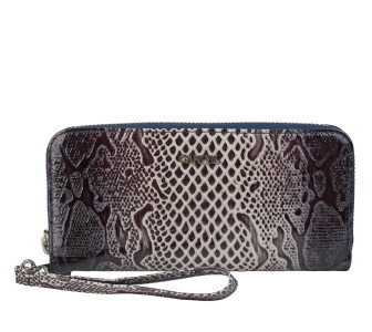 Женский кожаный кошелек Canpellini серый 706-468 лак Женский кожаный кошелек Canpellini серый 706-468 лак