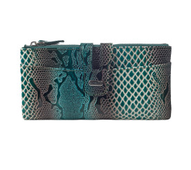 Женский кожаный кошелек Canpellini светло-зеленый 2021-467 лак