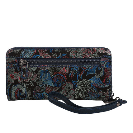 Женский кожаный кошелек Desisan 09-962 цветы – Фото 3