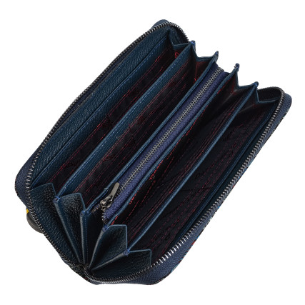 Женский кожаный кошелек Desisan 09-962 цветы – Фото 4