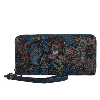 Женский кожаный кошелек Desisan 09-962 цветы – Фото 1