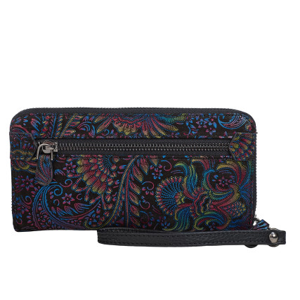 Женский кожаный кошелек Desisan 09-995 цветы – Фото 3