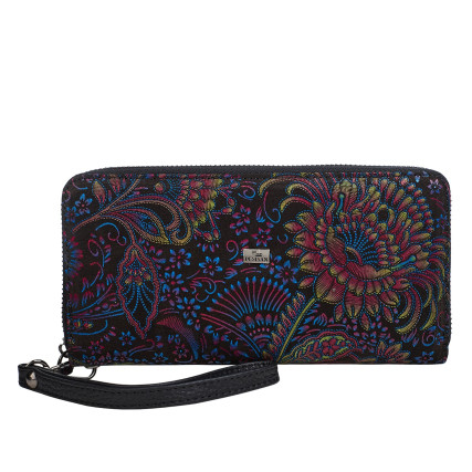 Женский кожаный кошелек Desisan 09-995 цветы – Фото 1