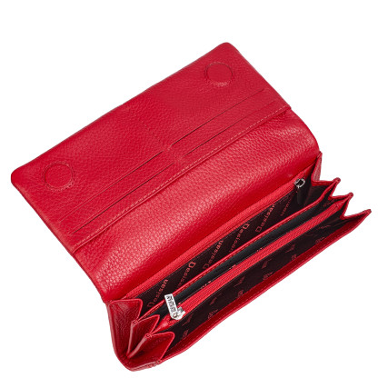 Женский кожаный кошелек Desisan 163-04 красный – Фото 4
