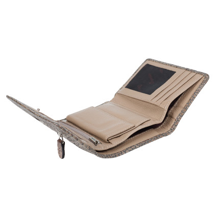 Женский кожаный кошелек Desisan бежевый 154-832 кроко