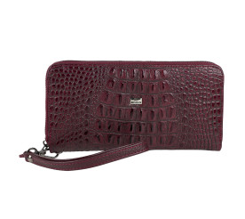 Женский кожаный кошелек Desisan бордо 09-3039 кроко