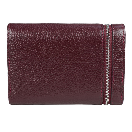 Женский кожаный кошелек Desisan бордовый 154-339