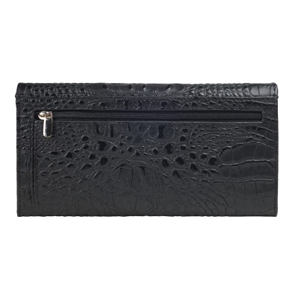 Женский кожаный кошелек Desisan черный 150-884 кроко – Фото 2