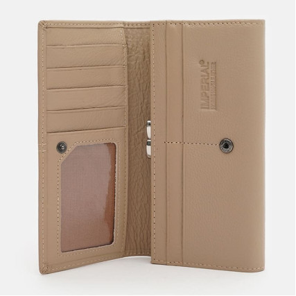 Женский кожаный кошелек Horse Imperial бежевый k1a0001latte-beige
