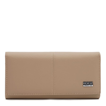 Женский кожаный кошелек Horse Imperial бежевый k1a0001latte-beige
