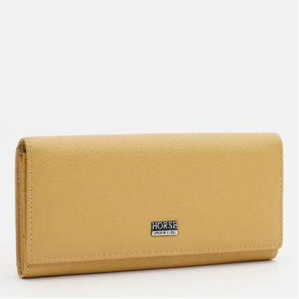 Женский кожаный кошелек Horse Imperial желтый K1a0001ye-yellow – Фото 2